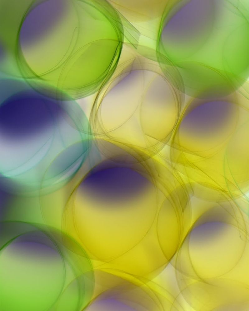 Abstract glowing cyan geometric shapes representing balance and flow